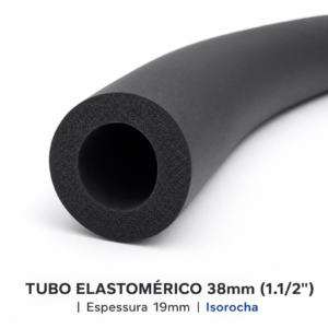 Tubo Elastomérico 38mm (1.1/2") - Espessura 19mm - Unitário (Metro)